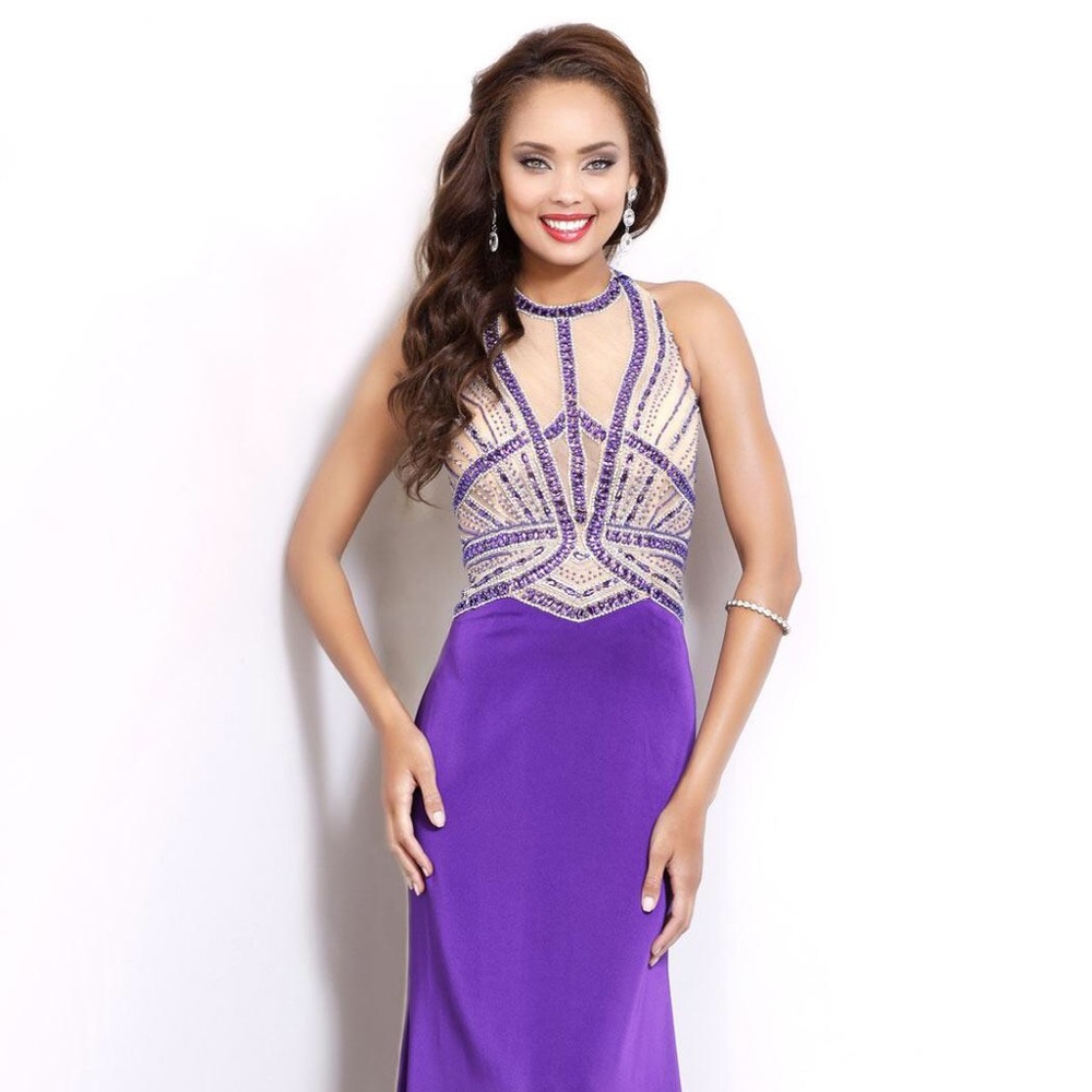 Gown/Bridesmaids/evening dress by Shail K - Royal purple sz4